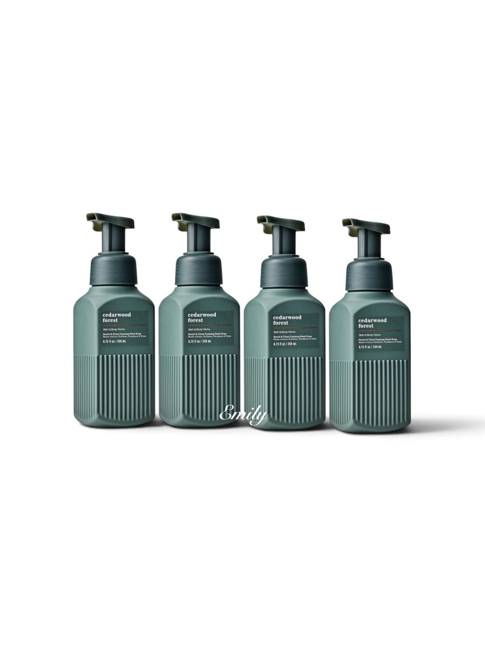 NEW 4X Bath & Body Works Cedarwood Forest Foaming Hand Soap 8.75 fl oz Set - Picture 5 of 5